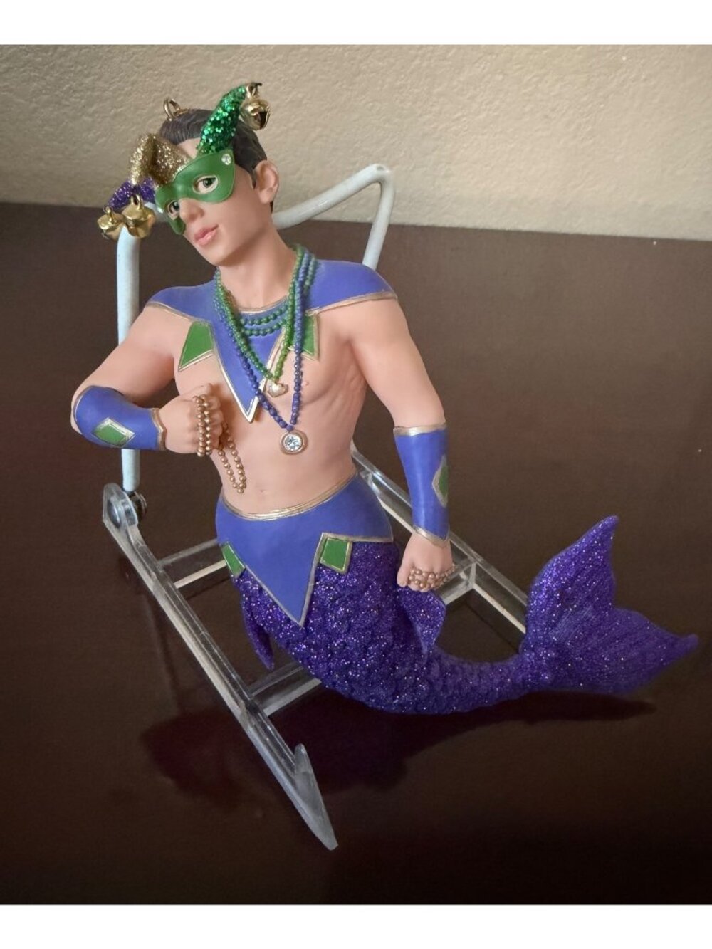 2006 December Diamonds Jambalaya Merman Mardi Gras Christmas Ornament w/Box